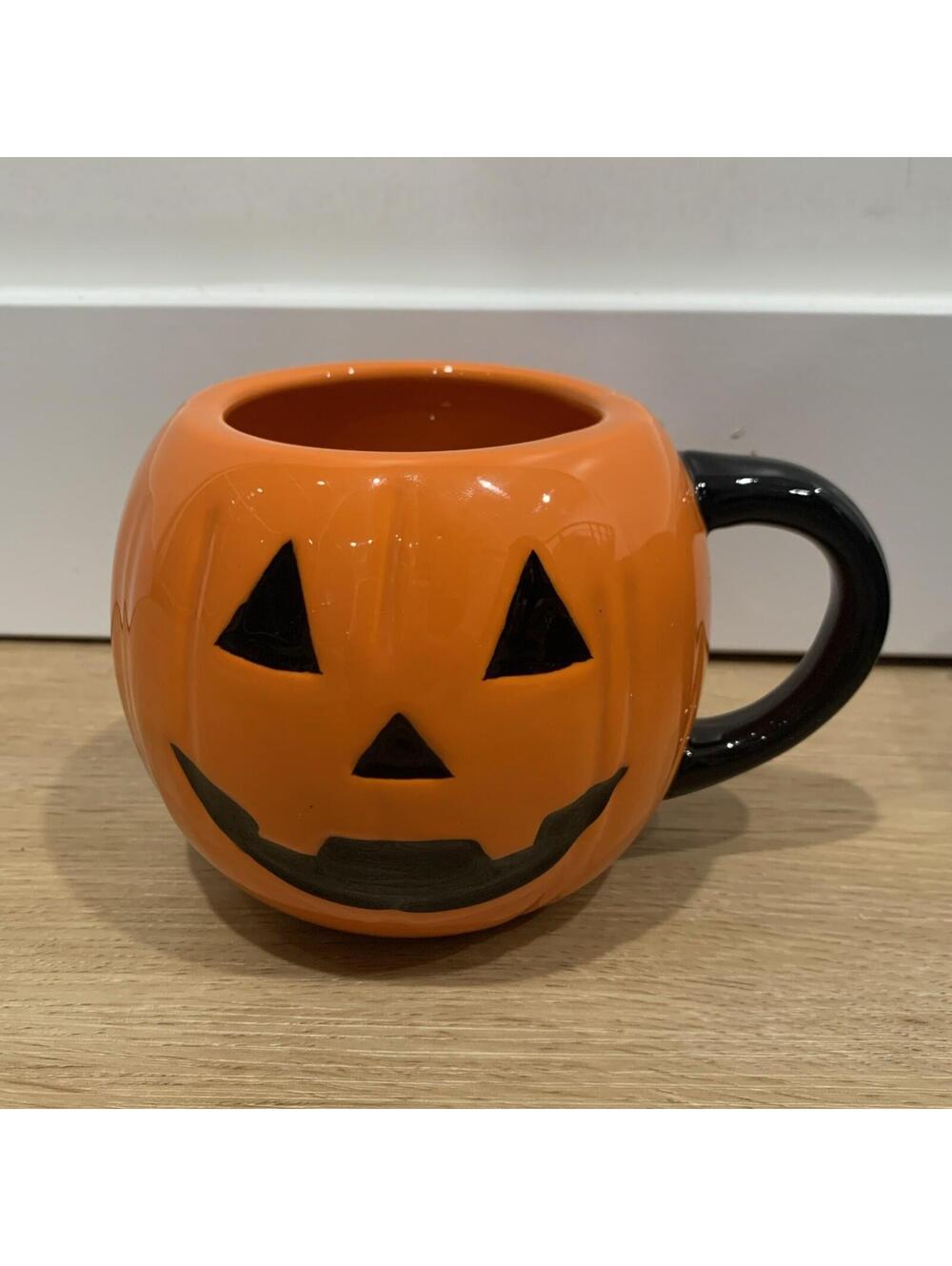 TAG Jack O Lantern Halloween Pumpkin Mug Black Handle New